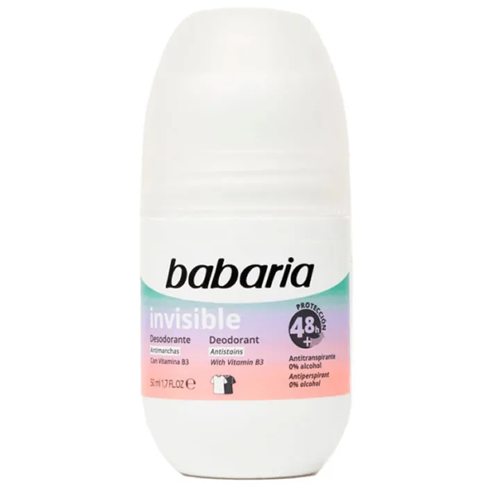 Babaria Invisible Deodorant Roll On 50ml – Duftfreies Deodorant kaufen Schweiz