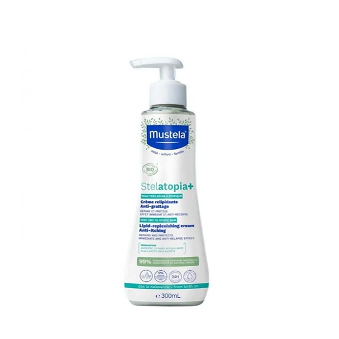 Mustela Stelatopia+ Bio 300ml Flasche – Hautpflegeprodukt kaufen Schweiz