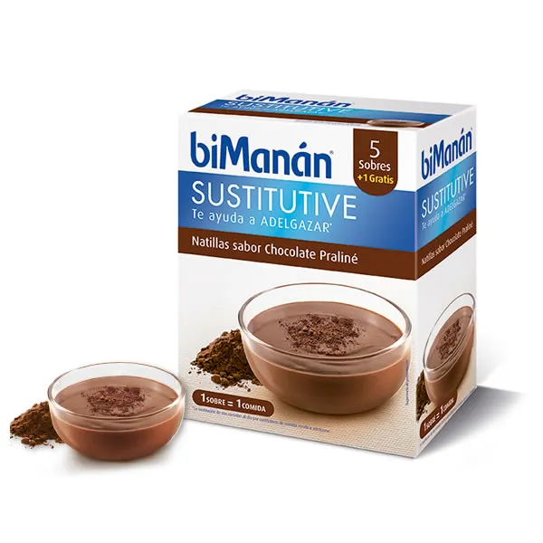 BIMANÁN Bimanan Sustitutive Praline-Geschmack 5 Einheiten Packung kaufen Schweiz