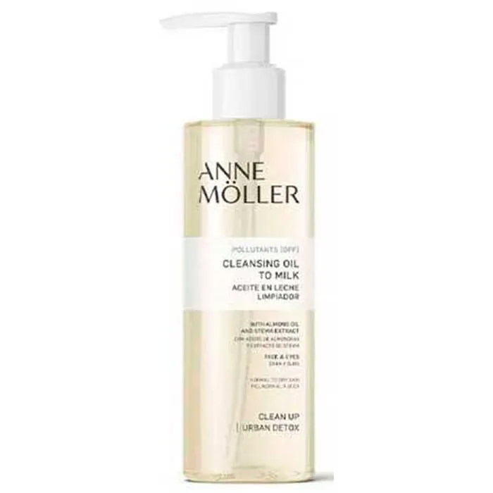ANNE MÖLLER An Clean Up Cleansing Oil To Milk 200ml Flasche vor weißem Hintergrund kaufen Schweiz