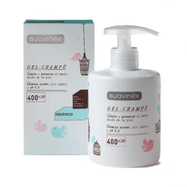 Flasche Suavinex Shampoo Gel 400ml für sanfte Haarpflege kaufen Schweiz