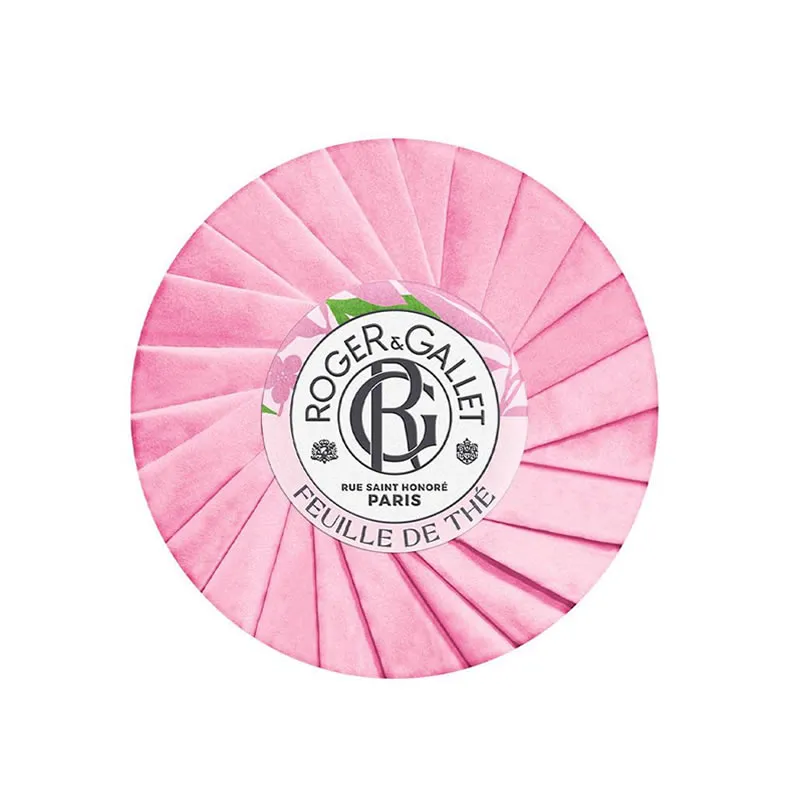Roger & Gallet Feuille De Thé parfümierte Seife 100gr Verpackung und Seifenstück kaufen Schweiz