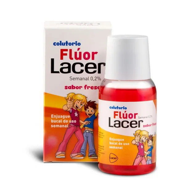 Lacer Fluor Mundspülung 0,2 Erdbeergeschmack 100ml Flasche kaufen Schweiz