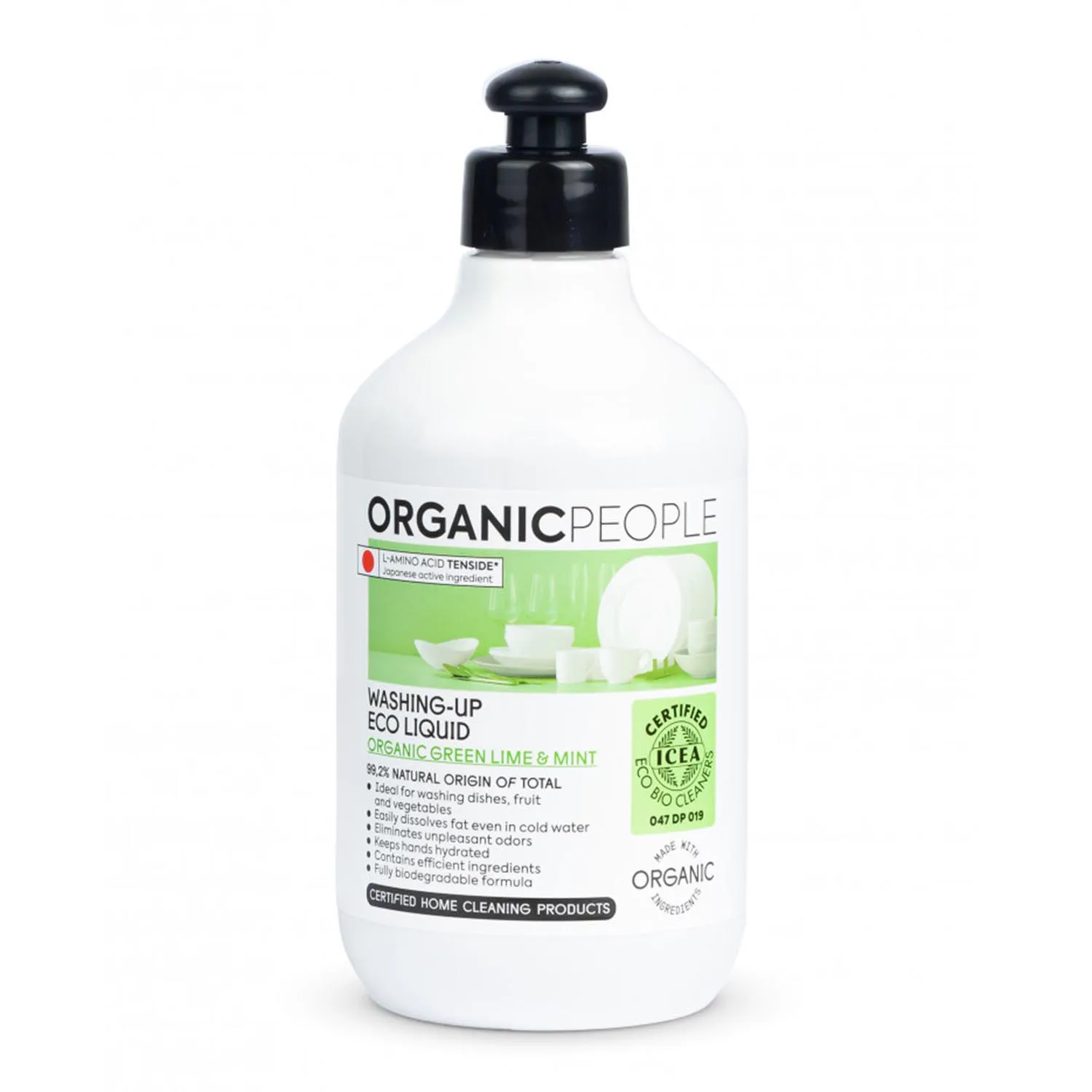 Organic People Lime y Mint Washing-Up Eco Liquid 200ml Produktbild kaufen Schweiz