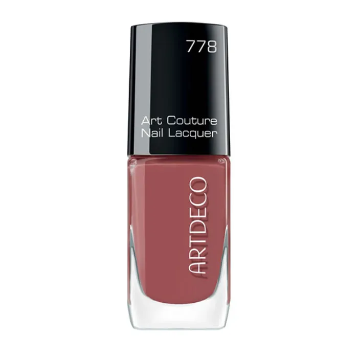 Artdeco Art Couture Nail Lacquer 778 Earthy Mauve Nagellack Flasche mit geöffnetem Pinsel kaufen Schweiz