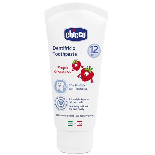 Chicco Zahnpasta Erdbeere 12m+ 50ml Verpackung kaufen Schweiz