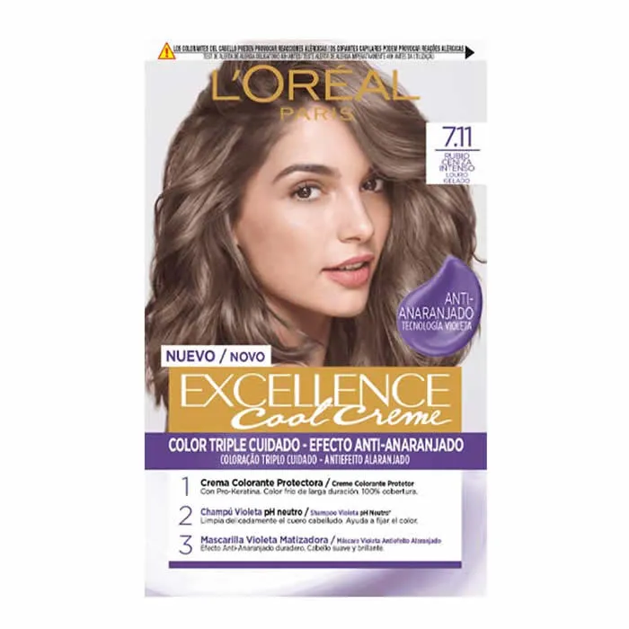 L'Oreal Excellence Cool Creme 7.11 Haarfarbe Verpackung 192ml kaufen Schweiz